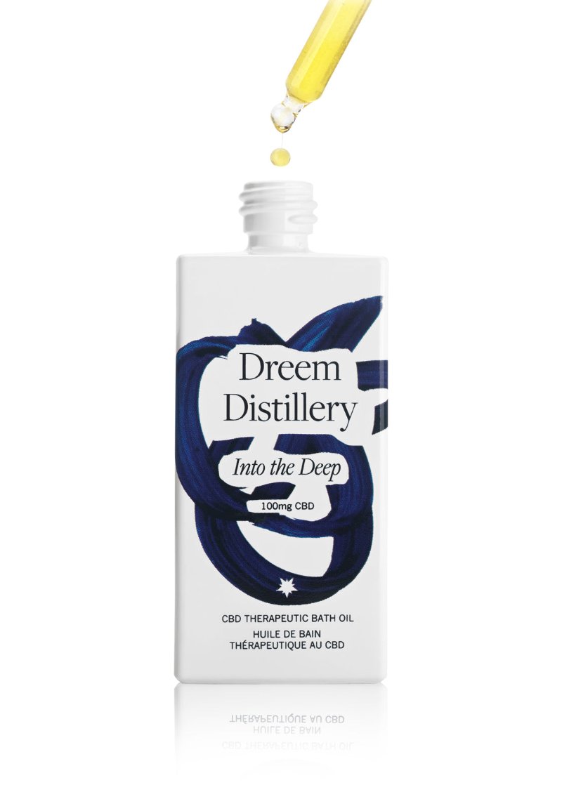 Dreem Distillery Into the Deep CBD Bath Oil large open