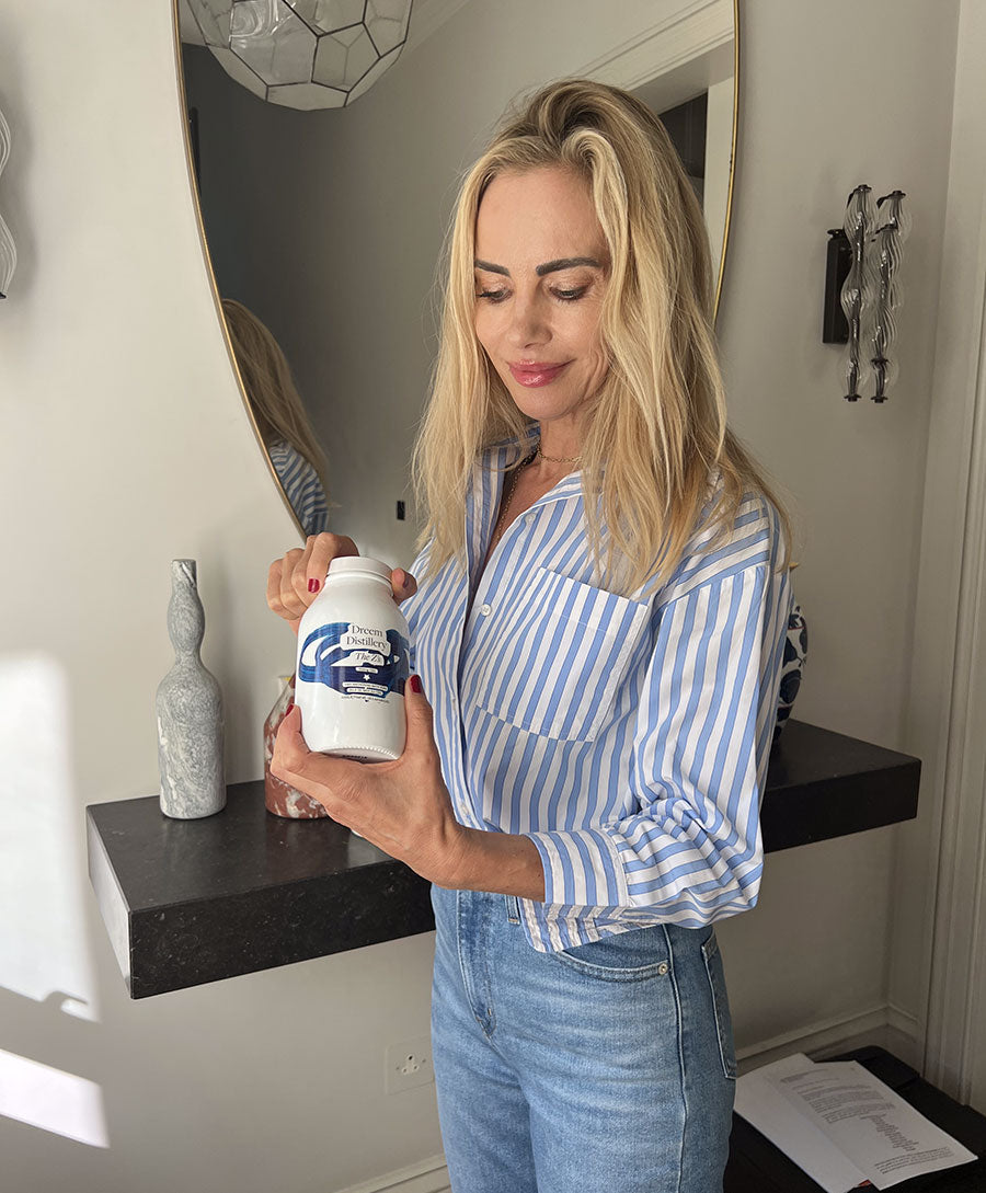 Dreem Distillery Hayley Dawes holding CBD