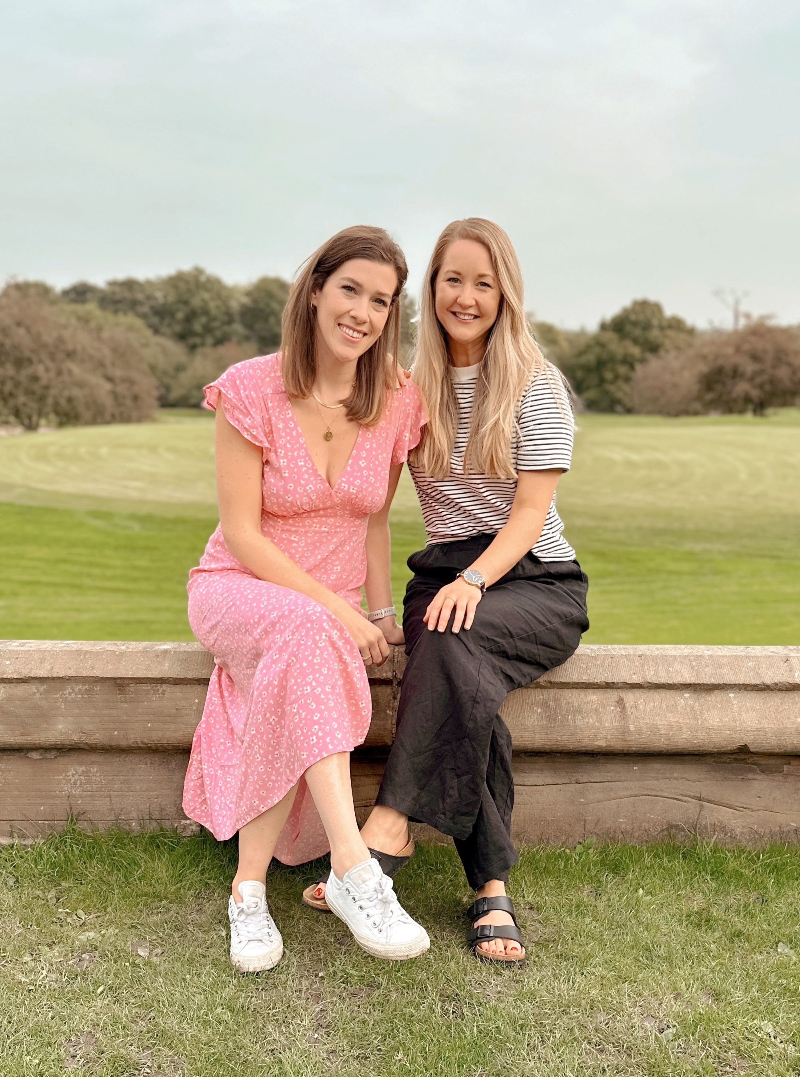 Photograph of Helen, left, and Amanda, co-founders of Blossom & Preen