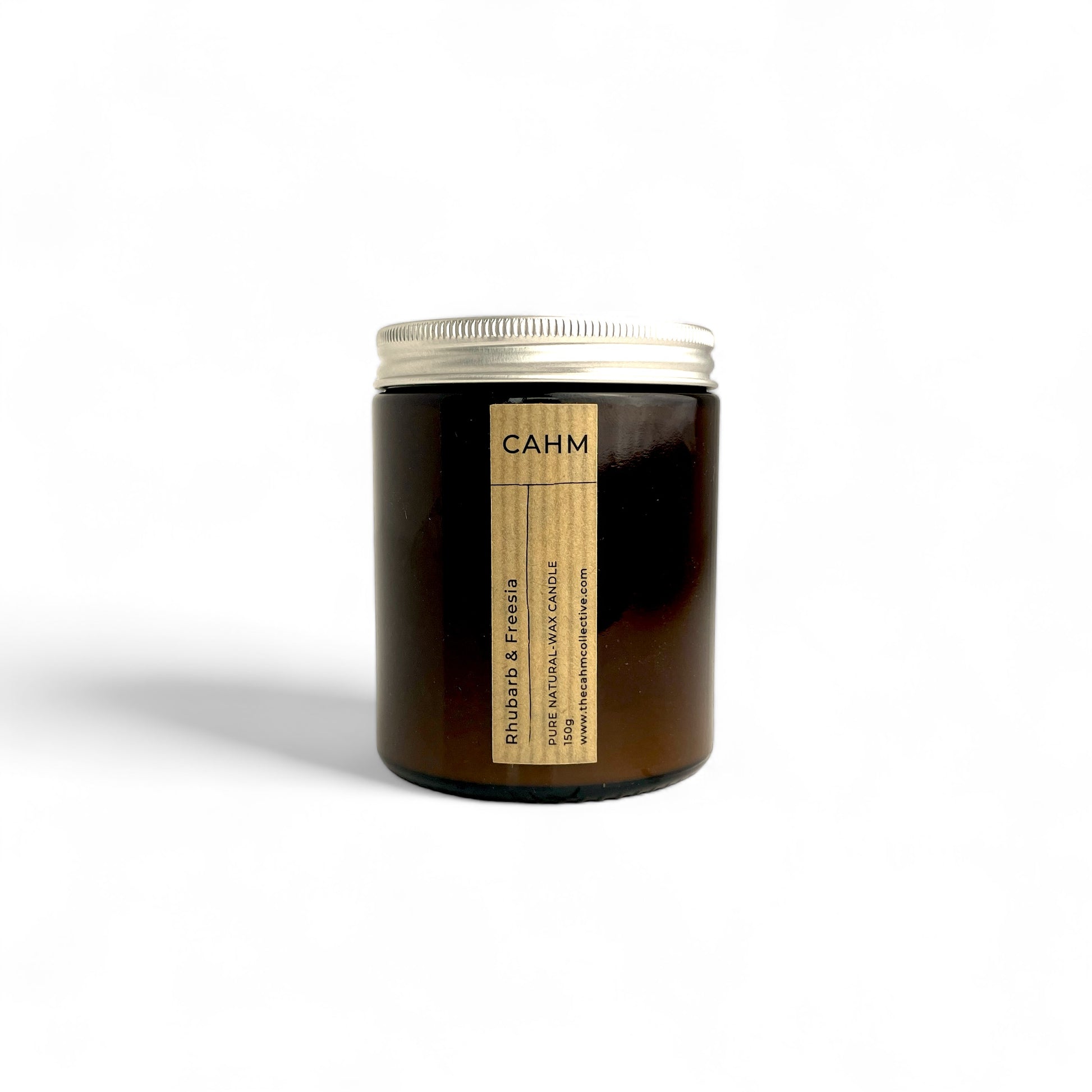 CAHM Rhubarb & Freesia Candle - Amber Jar