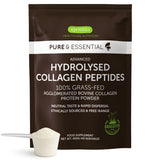 Package of igennus Healthcare Nutrition Hydrolysed Collagen Peptides with a scoop of powder.
