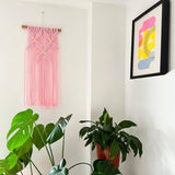 Kalicrame Macrame Pink Neon Wall Hanging