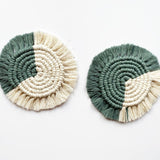 Kalicrame Macrame Coasters in Eucalyptus