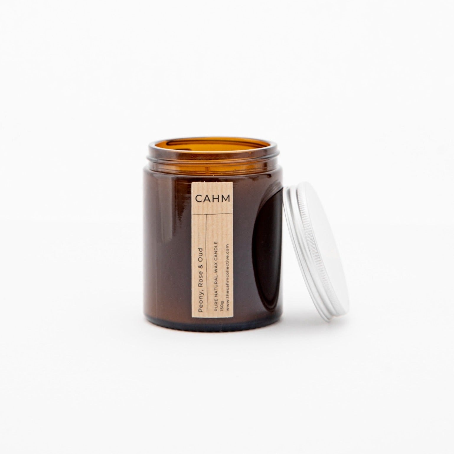 CAHM Peony, Rose & Oud Amber Jar Candle