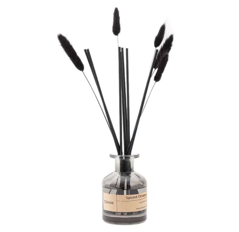 CAHM Spiced Orange Reed Diffuser - Black Glass