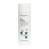 Clinisoothe Skin Purifier in a 260ml white cylindrical bottle with a white cap, shown against a plain white background.