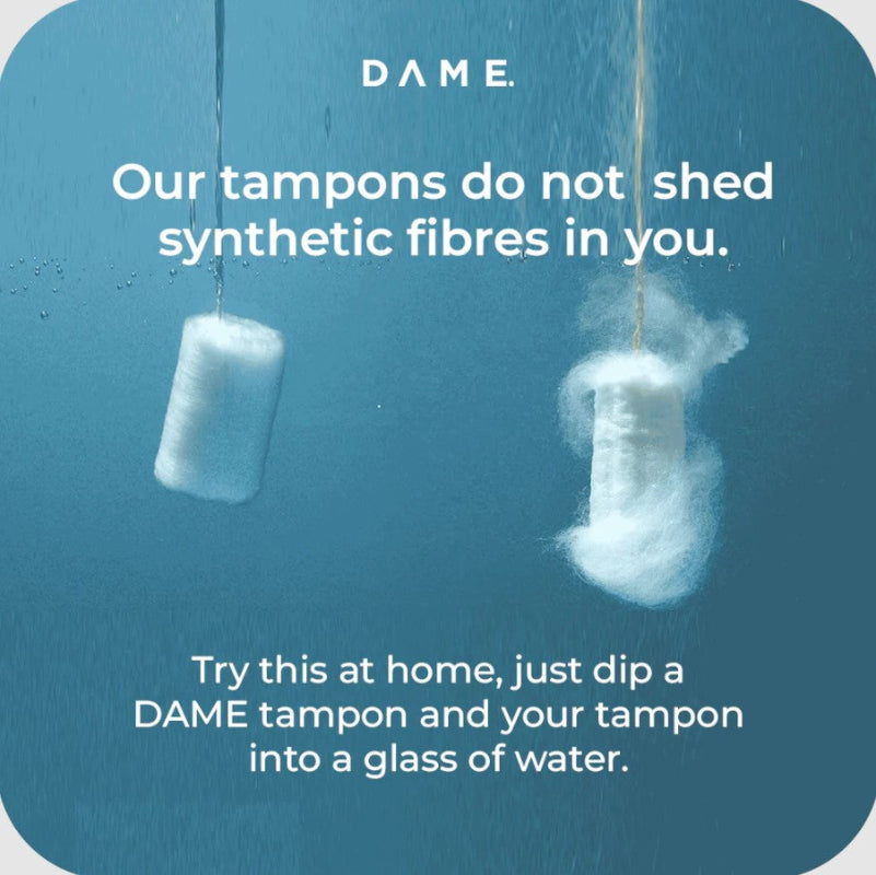 DAME organic tampons information