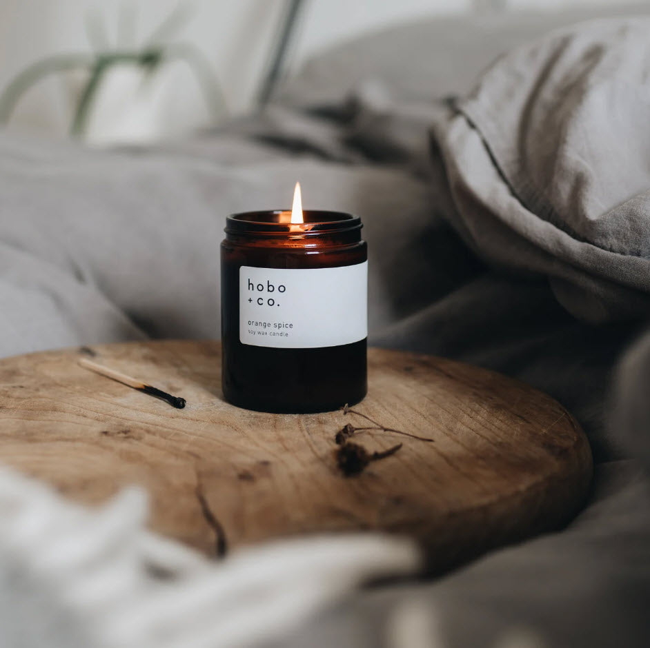 Hobo + Co Christmas Medium Orange Spice Candle