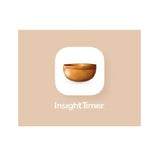 Insight Timer app icon on a beige background