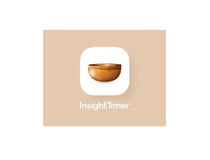 Insight Timer app icon on a beige background