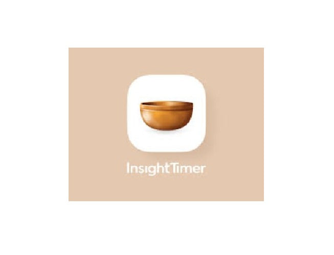 Insight Timer app icon on a beige background