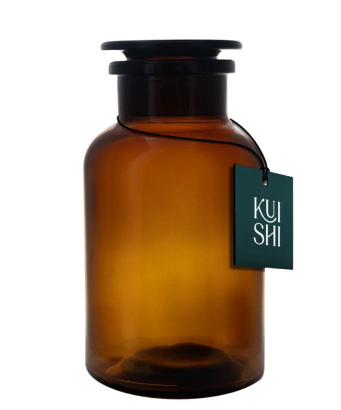 Kuishi Amber Apothecary Jar