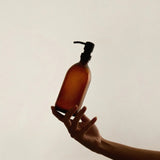 Kuishi Amber Glass Soap Dispenser