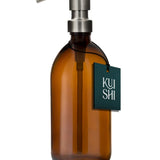 Kuishi Amber Glass Soap Dispenser