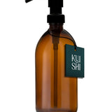 Kuishi Amber Glass Soap Dispenser