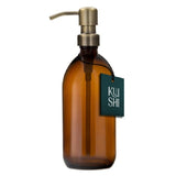 Kuishi Amber Glass Soap Dispenser