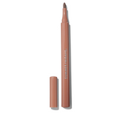 A nude pink cosmetic lip liner pencil with its cap removed, standing vertically next to it on a clean white background. The brand name 'SUMMER FRIDAYS' is printed vertically on the barrel.